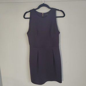 Purple Scuba-style cocktail dress